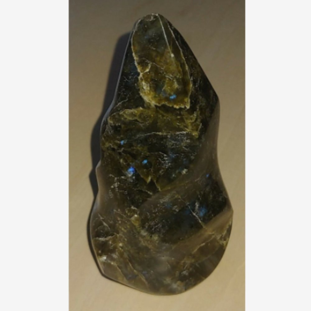 Labradorite "Flame" Piece - about 2" x 2" x 5.5-6"